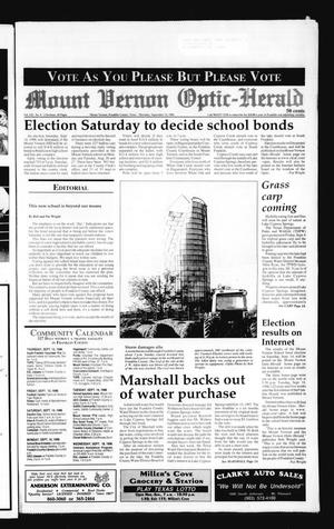 Mount Vernon Optic-Herald (Mount Vernon, Tex.), Vol. 122, No. 5, Ed. 1 Thursday, September 12, 1996