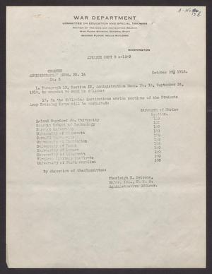 Primary view of object titled '[Committee on Education and Special Training Administration Memo Number 16, Number 3]'.