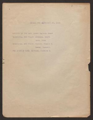 Primary view of object titled 'Detail for September 30, 1918'.