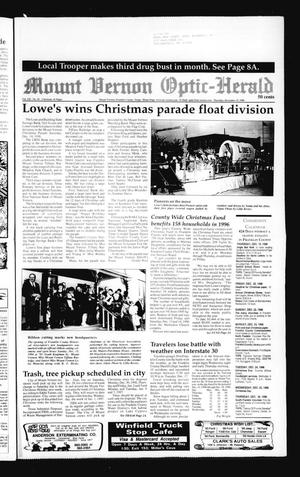 Mount Vernon Optic-Herald (Mount Vernon, Tex.), Vol. 122, No. 19, Ed. 1 Thursday, December 19, 1996
