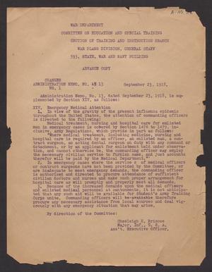 Primary view of object titled '[Committee on Education and Special Training Administration Memo Number 13, Number 1]'.