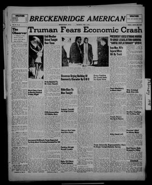 Breckenridge American (Breckenridge, Tex.), Vol. 28, No. 30, Ed. 1 Thursday, February 5, 1948