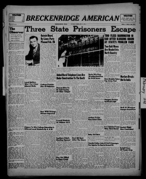 Primary view of object titled 'Breckenridge American (Breckenridge, Tex.), Vol. 28, No. 32, Ed. 1 Sunday, February 8, 1948'.