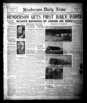 Henderson Daily News (Henderson, Tex.),, Vol. 1, No. 1, Ed. 1 Friday, March 20, 1931