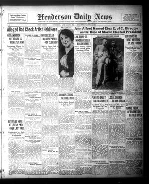 Henderson Daily News (Henderson, Tex.),, Vol. 1, No. 28, Ed. 1 Tuesday, April 21, 1931