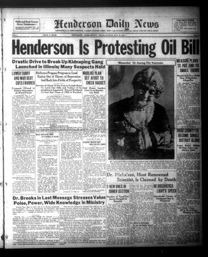 Primary view of object titled 'Henderson Daily News (Henderson, Tex.),, Vol. 1, No. 44, Ed. 1 Sunday, May 10, 1931'.
