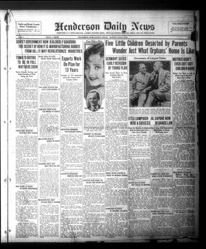 Primary view of object titled 'Henderson Daily News (Henderson, Tex.),, Vol. 1, No. [68], Ed. 1 Sunday, June 7, 1931'.