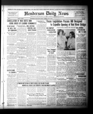 Henderson Daily News (Henderson, Tex.),, Vol. 1, No. 109, Ed. 1 Friday, July 24, 1931