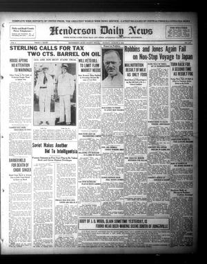 Henderson Daily News (Henderson, Tex.),, Vol. 1, No. 118, Ed. 1 Monday, August 3, 1931