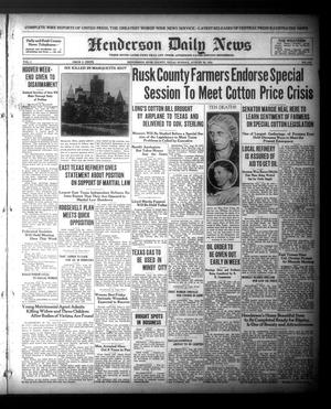 Henderson Daily News (Henderson, Tex.),, Vol. 1, No. 142, Ed. 1 Sunday, August 30, 1931