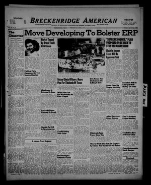 Breckenridge American (Breckenridge, Tex.), Vol. 28, No. 53, Ed. 1 Wednesday, March 3, 1948