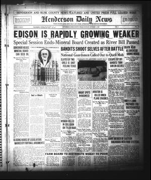 Henderson Daily News (Henderson, Tex.),, Vol. 1, No. 172, Ed. 1 Sunday, October 4, 1931