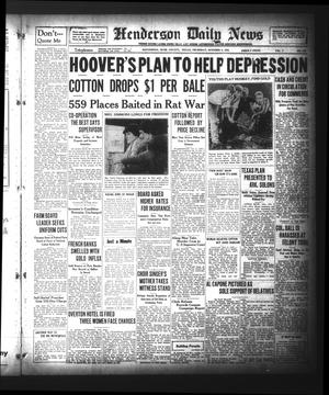Henderson Daily News (Henderson, Tex.),, Vol. 1, No. 176, Ed. 1 Thursday, October 8, 1931