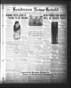 Henderson News-Herald (Henderson, Tex.), Vol. 1, No. 27, Ed. 1 Sunday, April 23, 1933