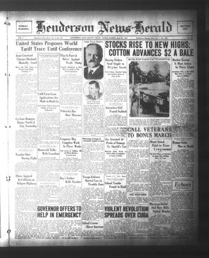 Primary view of object titled 'Henderson News-Herald (Henderson, Tex.), Vol. 1, No. 28, Ed. 1 Sunday, April 30, 1933'.