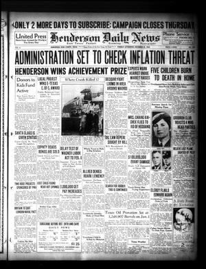Henderson Daily News (Henderson, Tex.), Vol. 6, No. 238, Ed. 1 Tuesday, December 22, 1936