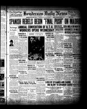 Henderson Daily News (Henderson, Tex.), Vol. 6, No. [303], Ed. 1 Tuesday, March 9, 1937