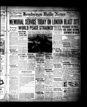 Primary view of object titled 'Henderson Daily News (Henderson, Tex.), Vol. 7, No. 7, Ed. 1 Sunday, March 28, 1937'.