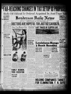 Henderson Daily News (Henderson, Tex.), Vol. 7, No. 258, Ed. 1 Friday, January 14, 1938