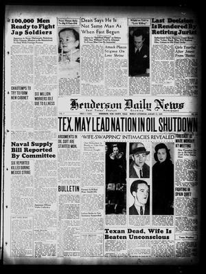 Henderson Daily News (Henderson, Tex.), Vol. 7, No. 260, Ed. 1 Monday, January 17, 1938