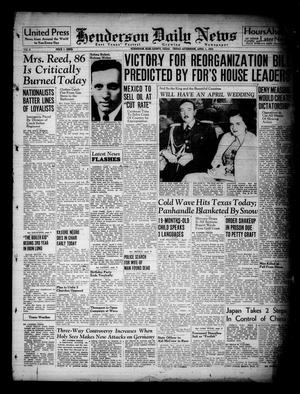 Primary view of object titled 'Henderson Daily News (Henderson, Tex.), Vol. 8, No. [12], Ed. 1 Friday, April 1, 1938'.