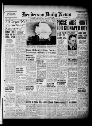 Henderson Daily News (Henderson, Tex.), Vol. 8, No. 64, Ed. 1 Wednesday, June 1, 1938