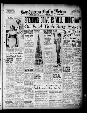 Henderson Daily News (Henderson, Tex.), Vol. 8, No. 78, Ed. 1 Friday, June 17, 1938
