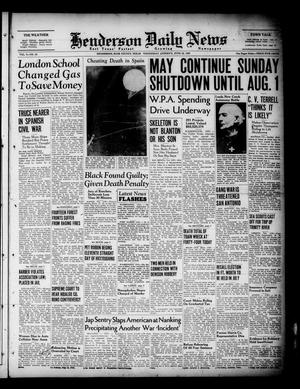 Henderson Daily News (Henderson, Tex.), Vol. 8, No. 82, Ed. 1 Wednesday, June 22, 1938
