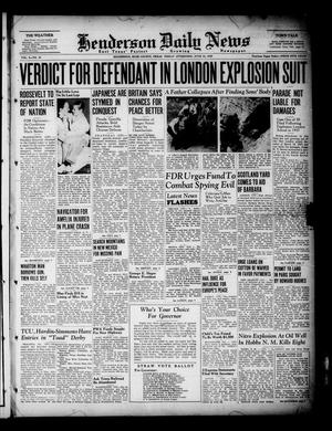 Henderson Daily News (Henderson, Tex.), Vol. 8, No. 84, Ed. 1 Friday, June 24, 1938