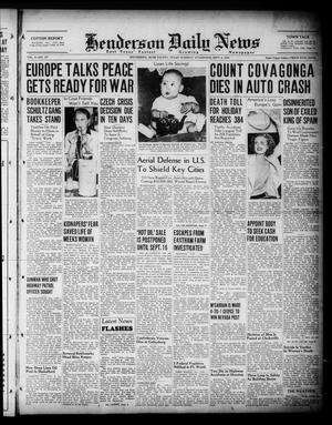 Henderson Daily News (Henderson, Tex.), Vol. 8, No. 147, Ed. 1 Tuesday, September 6, 1938