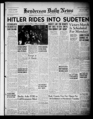 Henderson Daily News (Henderson, Tex.), Vol. 8, No. 169, Ed. 1 Sunday, October 2, 1938