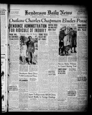 Henderson Daily News (Henderson, Tex.), Vol. 8, No. 195, Ed. 1 Tuesday, November 1, 1938