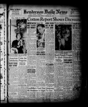 Henderson Daily News (Henderson, Tex.), Vol. 8, No. 227, Ed. 1 Thursday, December 8, 1938