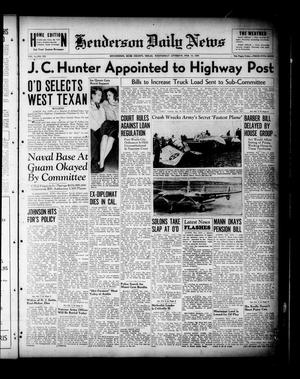 Henderson Daily News (Henderson, Tex.), Vol. 8, No. 285, Ed. 1 Wednesday, February 15, 1939