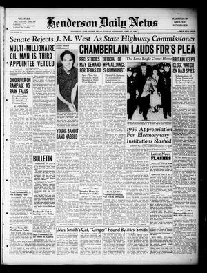 Henderson Daily News (Henderson, Tex.), Vol. 9, No. 26, Ed. 1 Tuesday, April 18, 1939