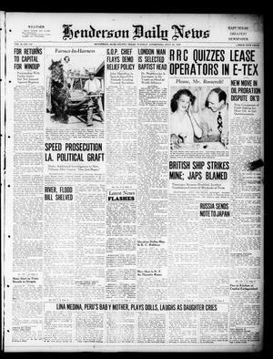 Henderson Daily News (Henderson, Tex.), Vol. 9, No. 110, Ed. 1 Tuesday, July 25, 1939