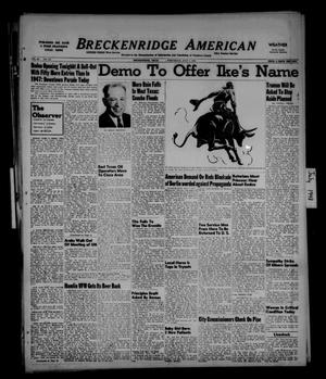 Breckenridge American (Breckenridge, Tex.), Vol. 28, No. 151, Ed. 1 Wednesday, July 7, 1948