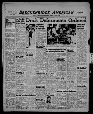 Breckenridge American (Breckenridge, Tex.), Vol. 28, No. 187, Ed. 1 Friday, August 20, 1948