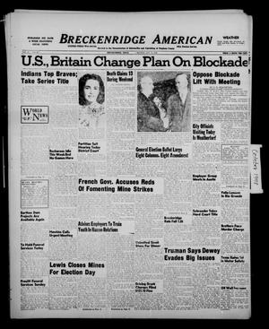 Breckenridge American (Breckenridge, Tex.), Vol. 28, No. 221, Ed. 1 Monday, October 11, 1948