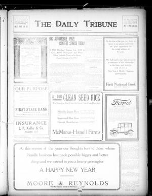 Primary view of object titled 'The Daily Tribune (Bay City, Tex.), Vol. 12, No. 50, Ed. 1 Wednesday, January 3, 1917'.