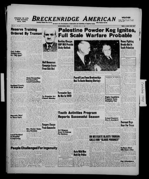 Breckenridge American (Breckenridge, Tex.), Vol. 28, No. 226, Ed. 1 Sunday, October 17, 1948