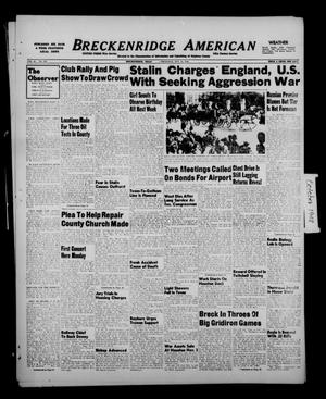 Breckenridge American (Breckenridge, Tex.), Vol. 28, No. 236, Ed. 1 Thursday, October 28, 1948