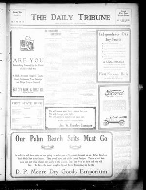 Primary view of object titled 'The Daily Tribune (Bay City, Tex.), Vol. 12, No. 217, Ed. 1 Friday, July 6, 1917'.