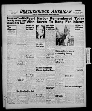 Breckenridge American (Breckenridge, Tex.), Vol. 28, No. 249, Ed. 1 Friday, November 12, 1948