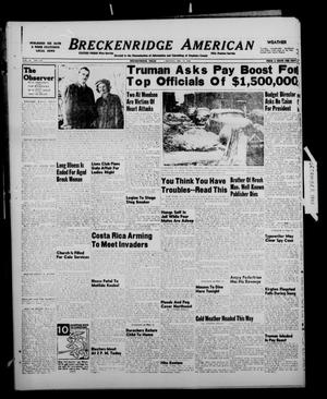 Breckenridge American (Breckenridge, Tex.), Vol. 28, No. 274, Ed. 1 Monday, December 13, 1948