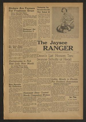 The Jaysee Ranger (San Antonio, Tex.), Vol. 26, No. 6, Ed. 1 Wednesday, November 21, 1951