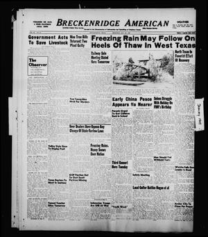 Primary view of object titled 'Breckenridge American (Breckenridge, Tex.), Vol. 29, No. 23, Ed. 1 Thursday, January 27, 1949'.