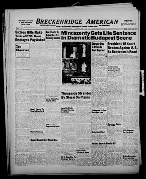 Breckenridge American (Breckenridge, Tex.), Vol. 29, No. 33, Ed. 1 Tuesday, February 8, 1949