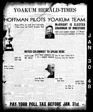 Yoakum Herald-Times (Yoakum, Tex.), Vol. 51, No. 43, Ed. 1 Friday, January 30, 1948