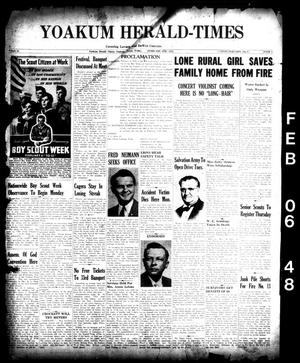 Yoakum Herald-Times (Yoakum, Tex.), Vol. 51, No. 45, Ed. 1 Friday, February 6, 1948